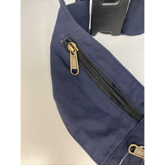 New W/Tag Kala Siddhartha Handmade Blue Sling Crossbody Bag Denim Multi Pocket - Picture 10 of 14